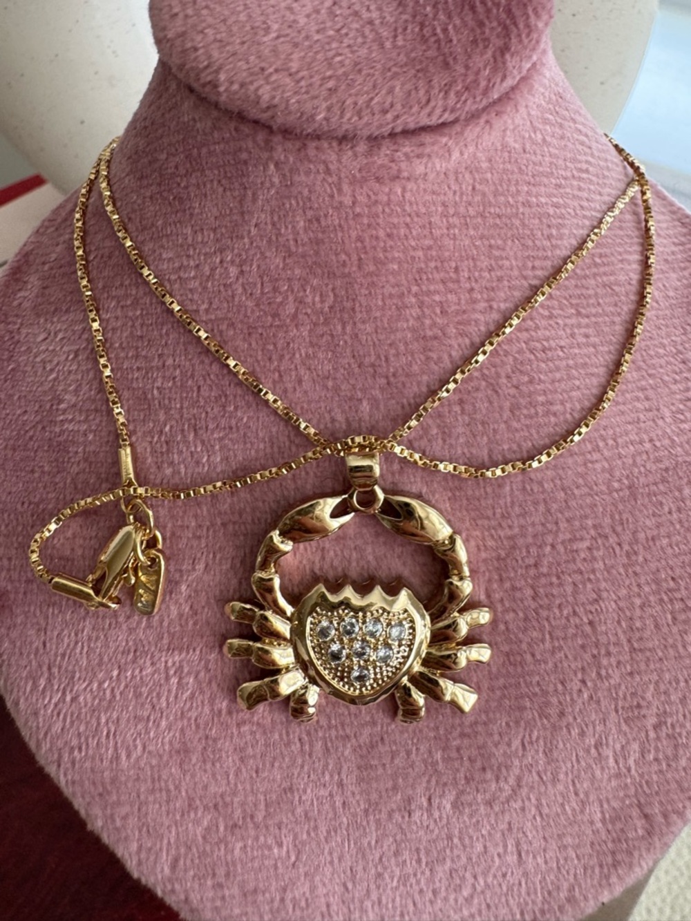 Vanessa Mooney The Star Sign Necklace: Cancer Crab 20”
